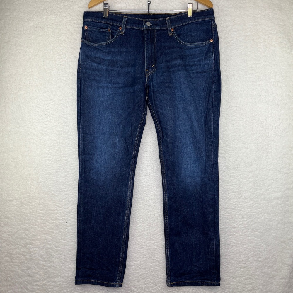 Levis 511 Slim Fit Dark Wash Indigo Denim Jeans Mens 36x30 Stretch 04511-2391